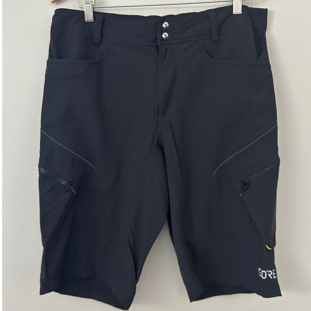 GORE Wear Shorts Mens XL Black C3 MTB Trail Running 2in1 Cargo Flex Performance